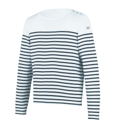 AMARRE ML MIF Rayé marine/blanc - T1